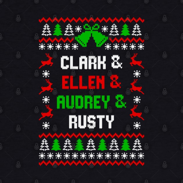 Christmas Vacation Clark Ellen Rusty Audrey Eddie Funny T-Shirt by Hobbybox